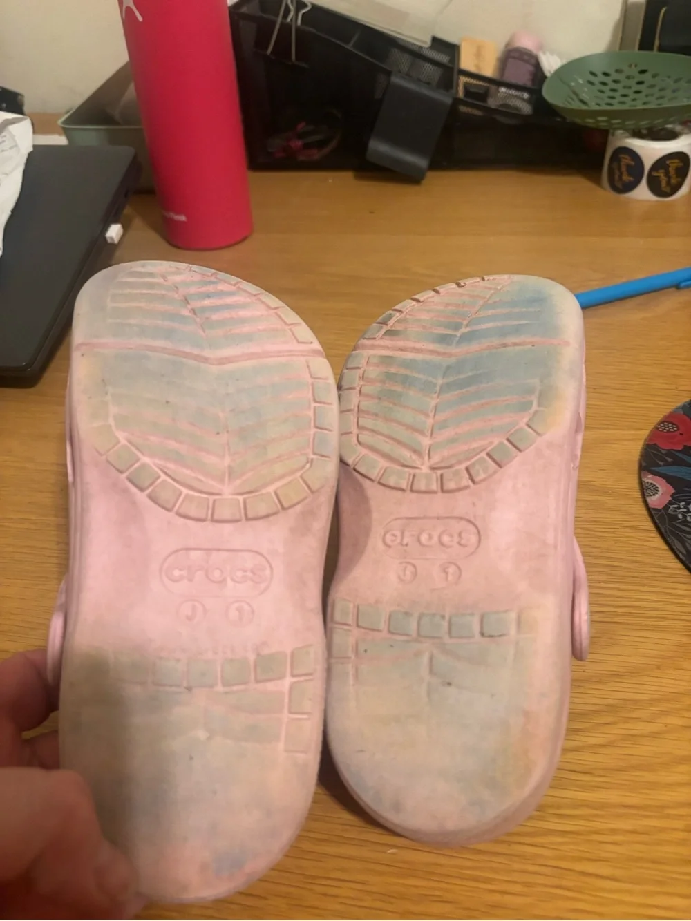 CROCS Kids Classic Clog in Pale Pink J1